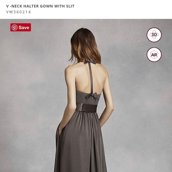 Vera Wang bridesmaid dress Sterling gray size 2